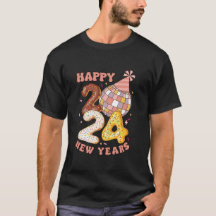 HELLO 2024 Silvester Party Retro Candy 2024 Lo T-Shirt