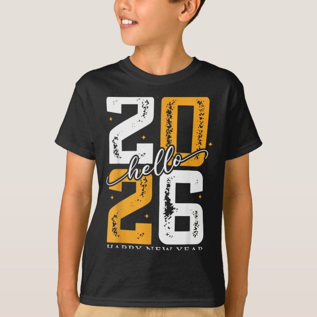 Hello 2026 Happy New Year 2026 New Year's Eve Part T-Shirt (Vorderseite)