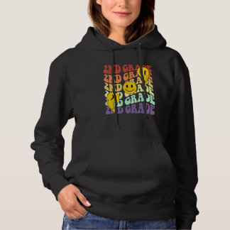 Hello 2nd Second Grade Teacher Back To School Retr Hoodie