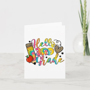 Hello 3rd Grade CK to School Third Grade Teacher G Karte