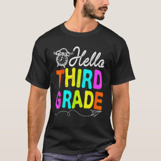 Hello 3rd Grade First Day Of School  Back To Schoo T-Shirt