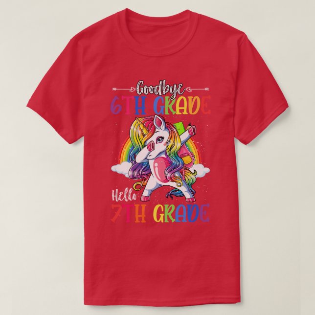 Hello 7th Grade Teacher Student Back To School Uni T-Shirt (Design vorne)