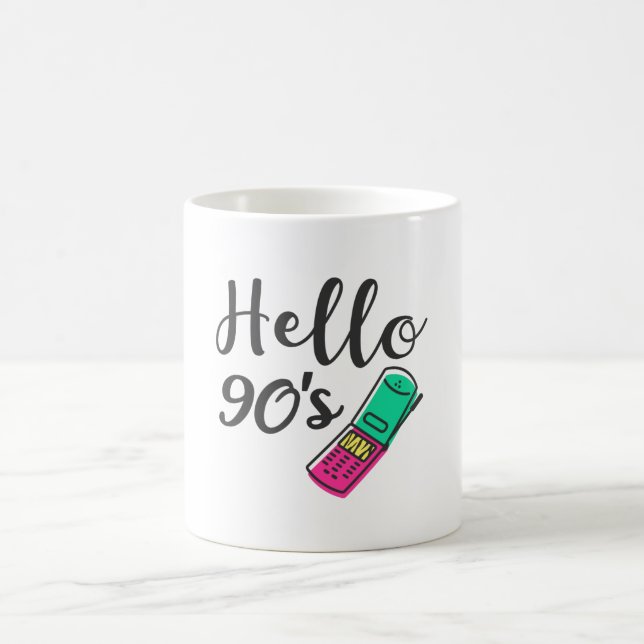 Hello 90s Handy Kaffeetasse (Mittel)