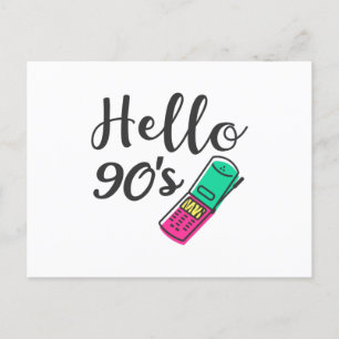 Hello 90s Handy Postkarte