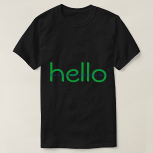 Hello and Bye Hacker Code Message T-Shirt