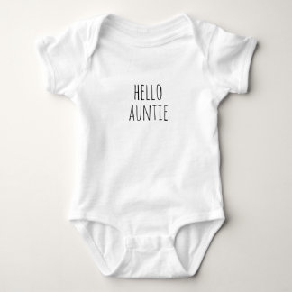 Hello Auntie Baby Bodysuit for gnancy Ankündigung Strampler