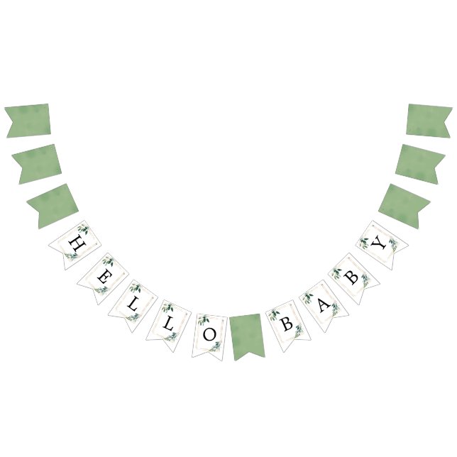 Hello Baby - Baby Showbanner Wimpelkette (Alle)