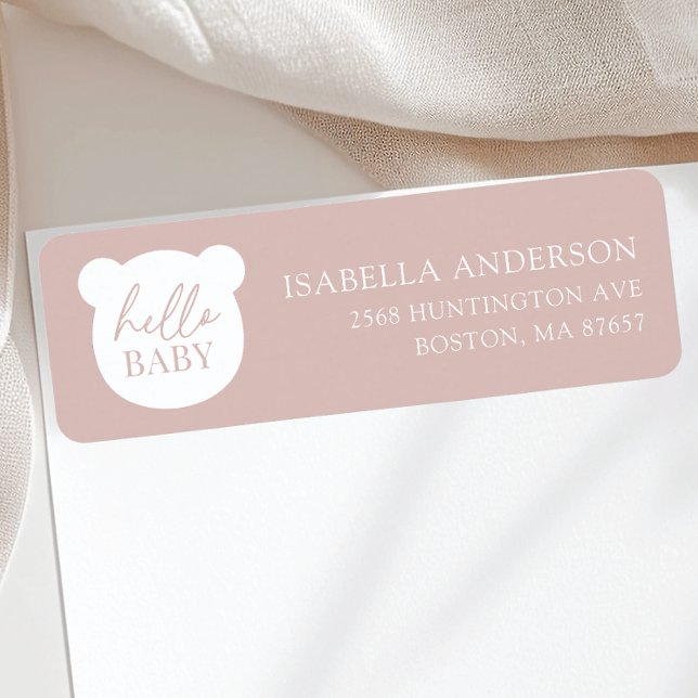 Hello Baby Bear Baby Showadresse (Von Creator hochgeladen)