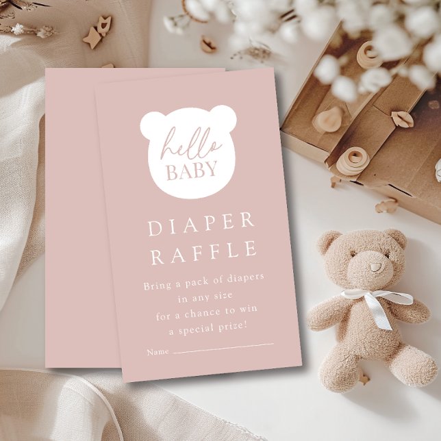 Hello Baby Bear Diaper Raffle Begleitkarte (Von Creator hochgeladen)