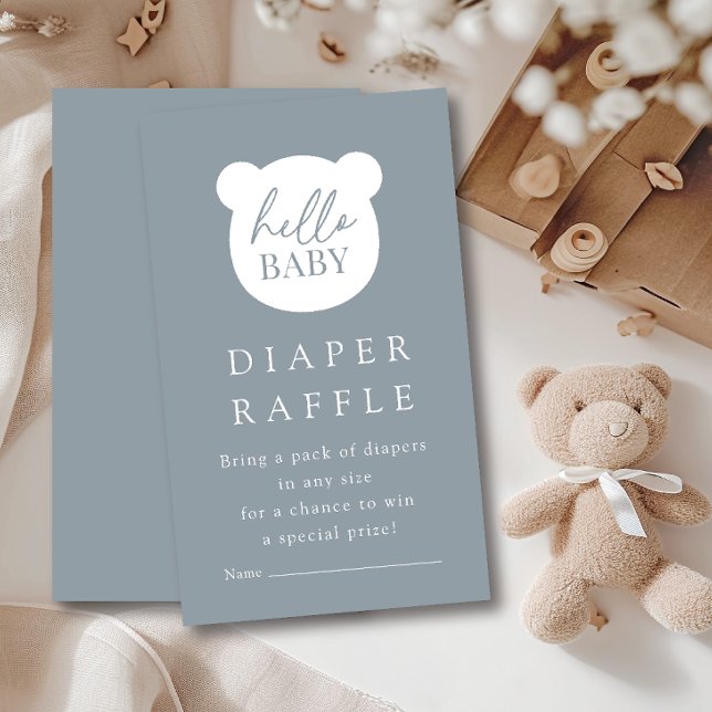 Hello Baby Bear Diaper Raffle Begleitkarte (Von Creator hochgeladen)