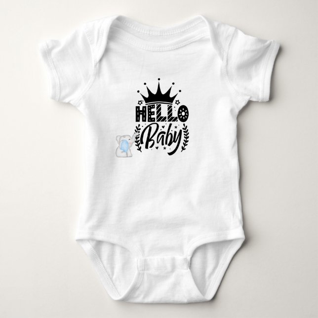 Hello Baby Bodysuit Strampler (Vorderseite)