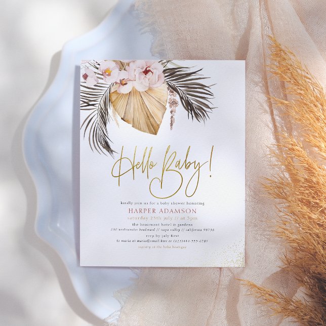 Hello Baby | Boho Pampas Grass & Dried Palm Budget (Von Creator hochgeladen)