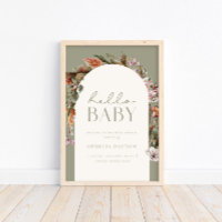 HELLO BABY | Botanischer Boho Sage Willkommen