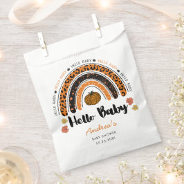 Hello Baby Girl Pumpkin Baby Shower Geschenktütchen