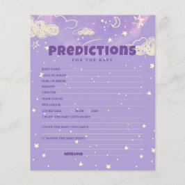 Hello Baby Lila Dream Predication für Babydusche