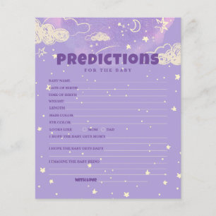 Hello Baby Lila Dream Predication für Babydusche