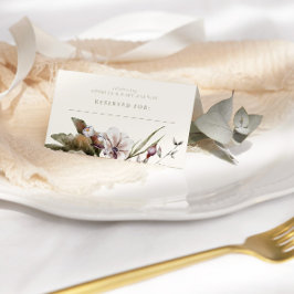 HELLO BABY | Minimalistisches Alter & Elfenbeinwil Platzkarte