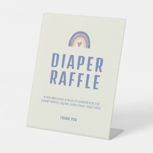 Hello Baby Niedlich Boho Diaper Raffle Baby Dusche Sockelschild