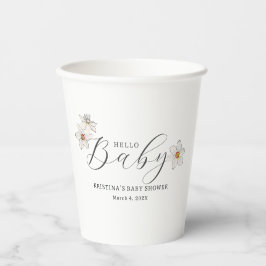 Hello Baby Spring Baby Dusche Willkommen Pappbecher