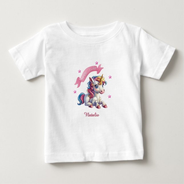 Hello Baby Unicorn Baby T-shirt (Vorderseite)