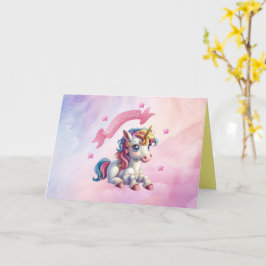 Hello Baby Unicorn Design Karte