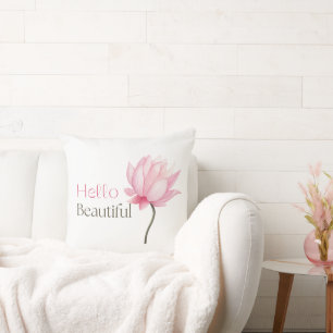 Hello Beautiful Elegant Throw Kissen