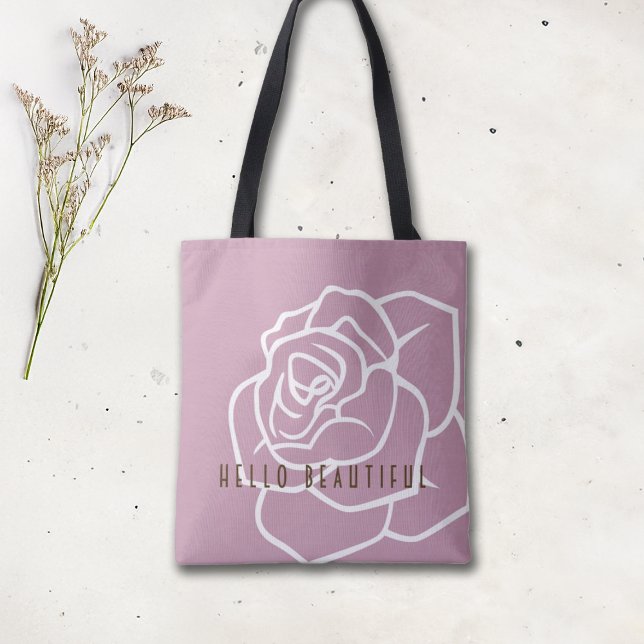 Hello Beautiful - Modern Chic Pink Rose (Von Creator hochgeladen)