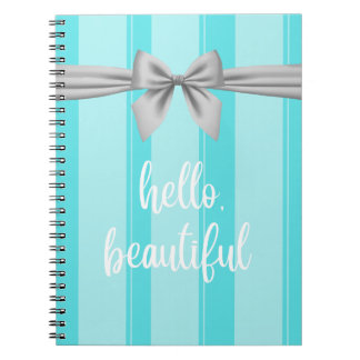 "Hello Beautiful" Tiffany Inspiriert Notebook Notizblock