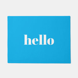 Hello Blue Welcome Mat Fußmatte