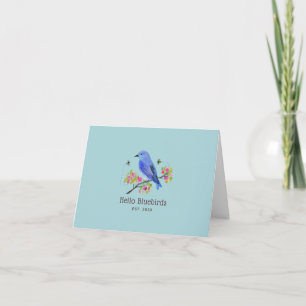Hello Bluebirds Card Karte