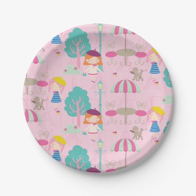 Hello Bonjour Parisian Birthday Paper Teller (Vorderseite)