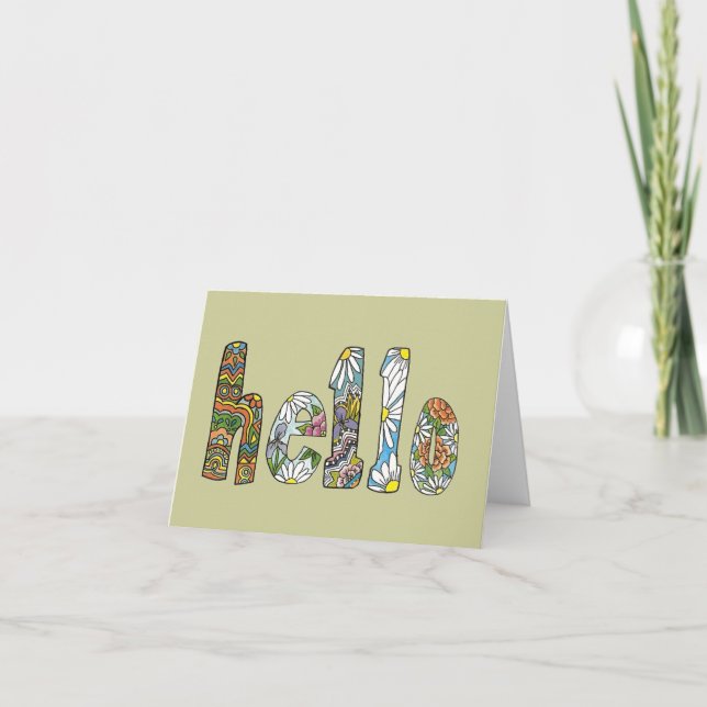 Hello Card Karte (Vorderseite)