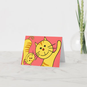 Hello Cat Blank Card Karte