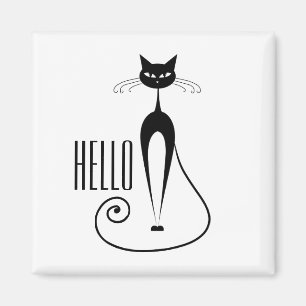 Hello Cat Magnet
