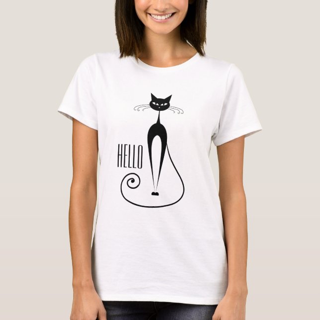 Hello Cat T-Shirt (Vorderseite)