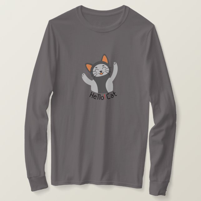 Hello Cat T-Shirt (Design vorne)