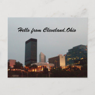 HELLO, CLEVELAND, OHIO Postkarte