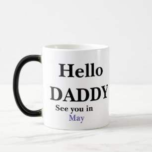 Hello Daddy Pregnancy FULL Reveal Kaffee Tasse