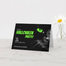 Hello Darkness Green Eyes Halloween-Party