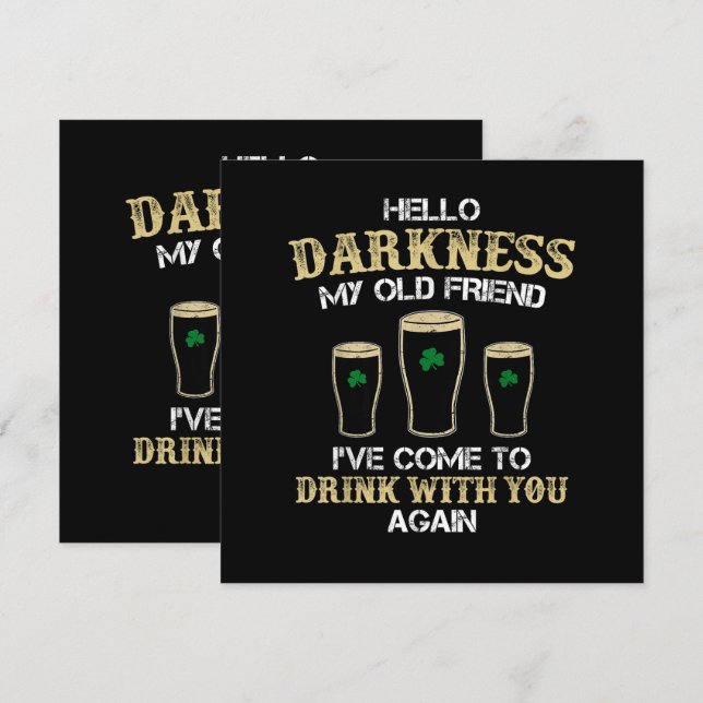 Hello Darkness My Old Friend (Vorne/Hinten)