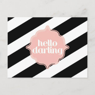 Hello Darling Post Card Postkarte