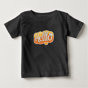 Hello Dog Cartoon Graphic T - Shirt