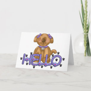 Hello Doggie Card Karte