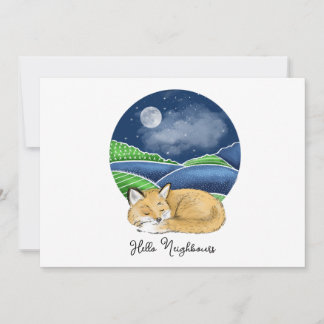 Hello, Editable We're New to the Neighborhood Invi Einladung