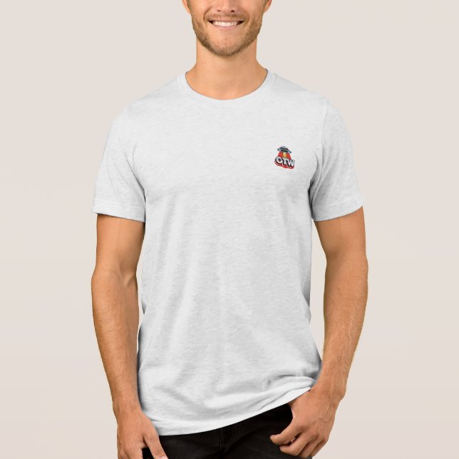 Hello (extraterrestrial tshirt) Tri-Blend shirt (Vorderseite)