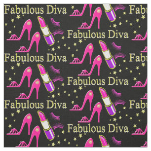HELLO FABULOUS DIVA PINK HÖHE STOFF