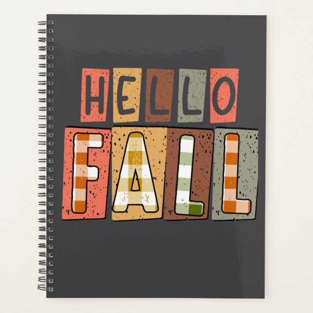 Hello Fall Agenda Design Planer (Vorderseite)