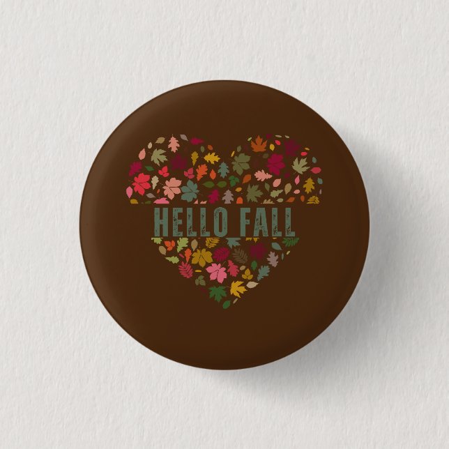 Hello Fall Art Button (Vorderseite)