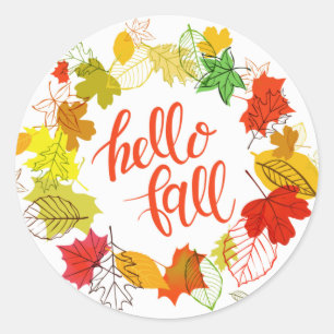 "Hello Fall" Aufkleber