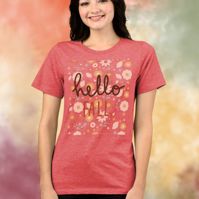 Hello Fall Blume Tshirt (Von Creator hochgeladen)